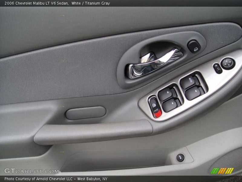 White / Titanium Gray 2006 Chevrolet Malibu LT V6 Sedan