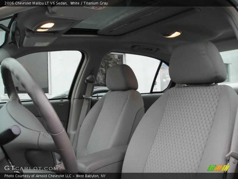 White / Titanium Gray 2006 Chevrolet Malibu LT V6 Sedan