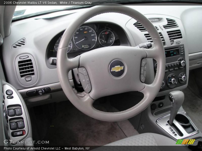 White / Titanium Gray 2006 Chevrolet Malibu LT V6 Sedan