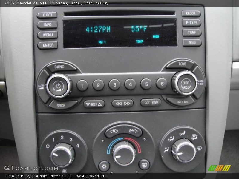 White / Titanium Gray 2006 Chevrolet Malibu LT V6 Sedan