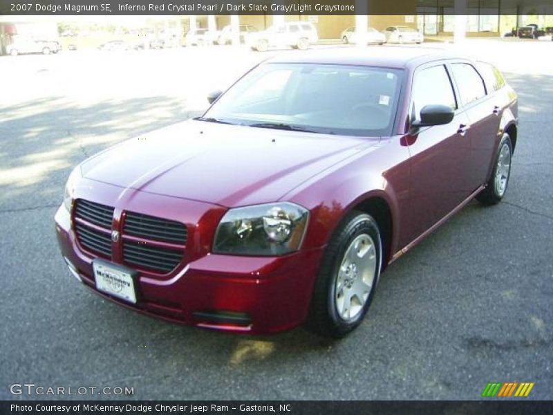 Inferno Red Crystal Pearl / Dark Slate Gray/Light Graystone 2007 Dodge Magnum SE