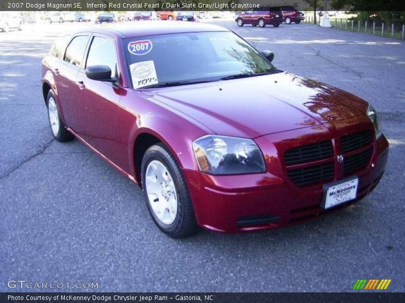Inferno Red Crystal Pearl / Dark Slate Gray/Light Graystone 2007 Dodge Magnum SE