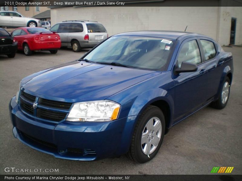 Deep Water Blue Pearl / Dark Slate Gray 2010 Dodge Avenger SXT