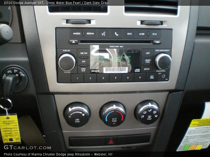 Deep Water Blue Pearl / Dark Slate Gray 2010 Dodge Avenger SXT