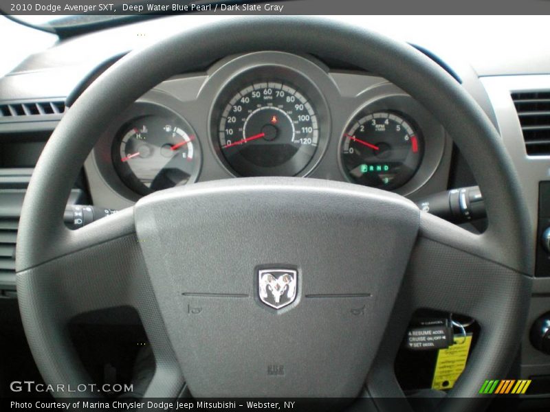 Deep Water Blue Pearl / Dark Slate Gray 2010 Dodge Avenger SXT