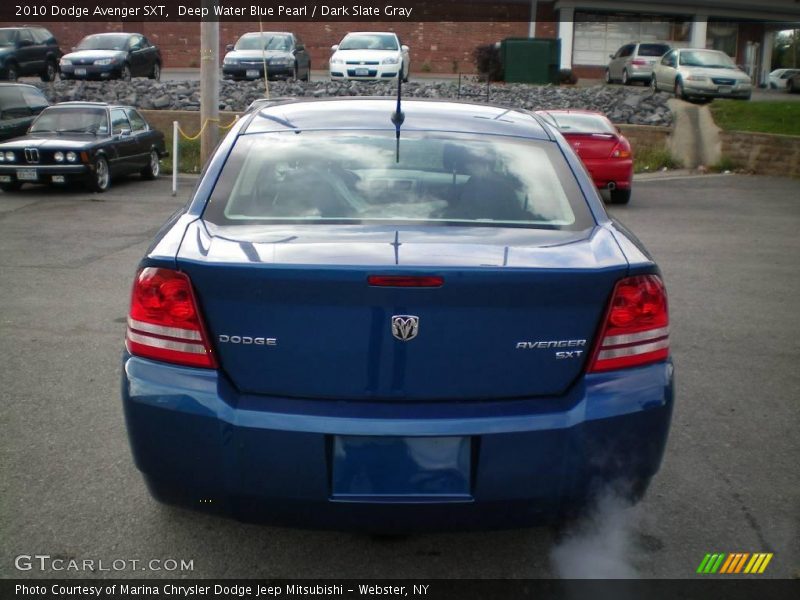 Deep Water Blue Pearl / Dark Slate Gray 2010 Dodge Avenger SXT