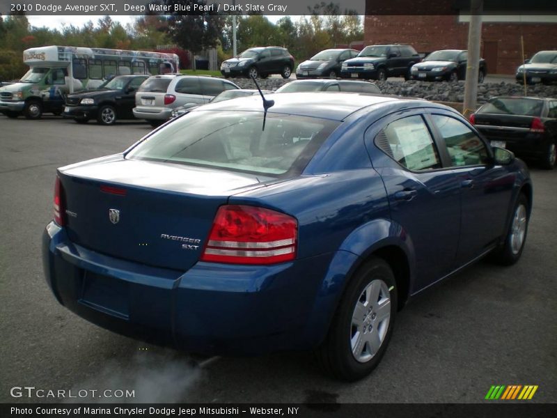 Deep Water Blue Pearl / Dark Slate Gray 2010 Dodge Avenger SXT