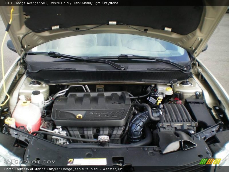 White Gold / Dark Khaki/Light Graystone 2010 Dodge Avenger SXT