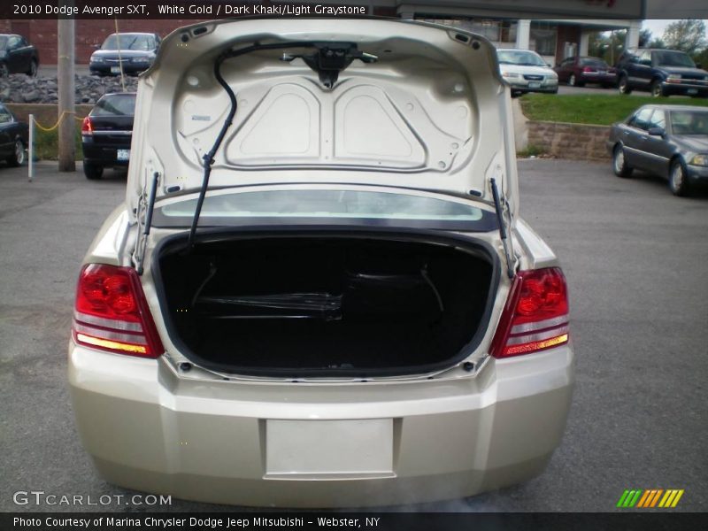 White Gold / Dark Khaki/Light Graystone 2010 Dodge Avenger SXT