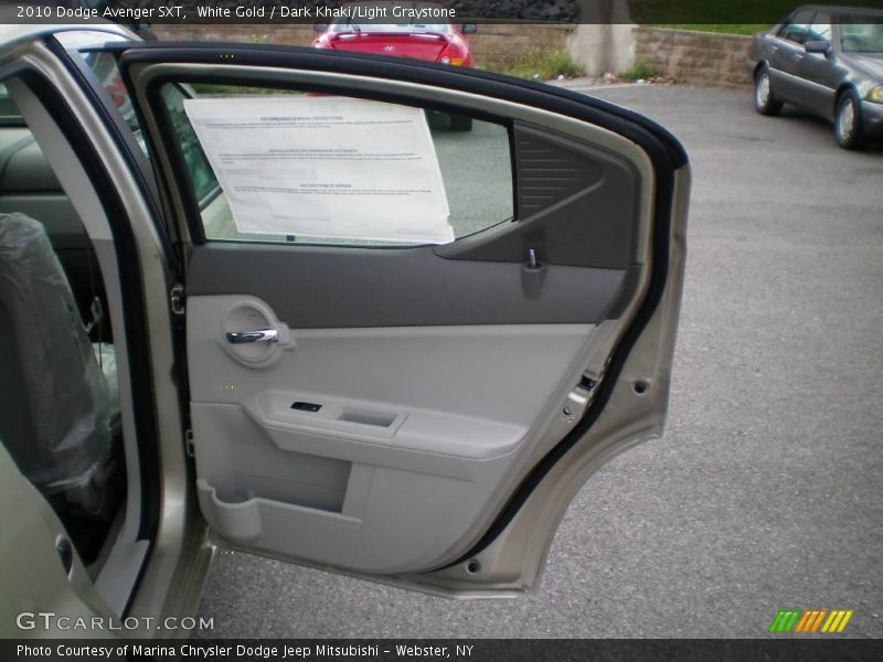 White Gold / Dark Khaki/Light Graystone 2010 Dodge Avenger SXT