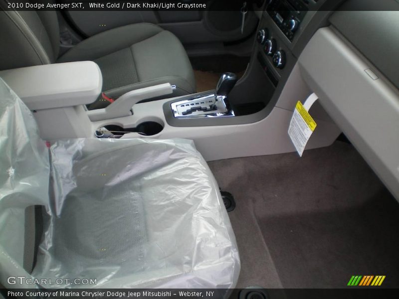 White Gold / Dark Khaki/Light Graystone 2010 Dodge Avenger SXT