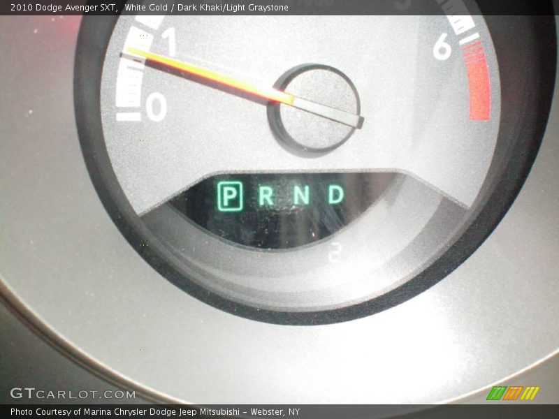 White Gold / Dark Khaki/Light Graystone 2010 Dodge Avenger SXT