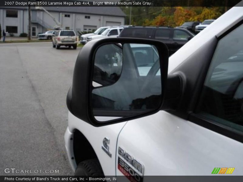 Bright White / Medium Slate Gray 2007 Dodge Ram 3500 Laramie Mega Cab 4x4