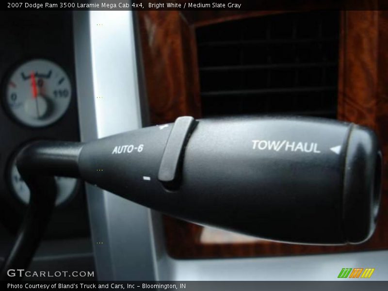 Bright White / Medium Slate Gray 2007 Dodge Ram 3500 Laramie Mega Cab 4x4