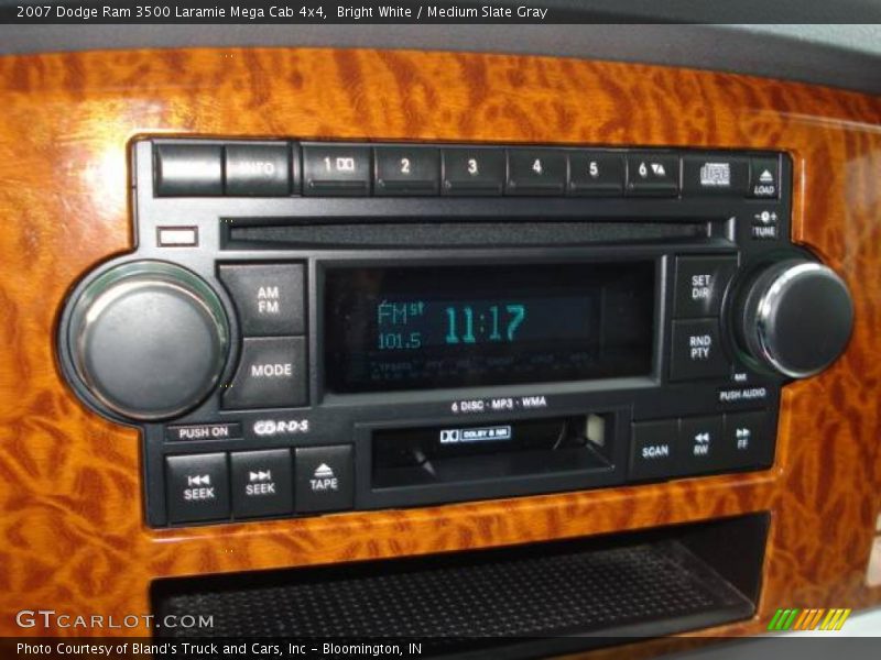 Bright White / Medium Slate Gray 2007 Dodge Ram 3500 Laramie Mega Cab 4x4
