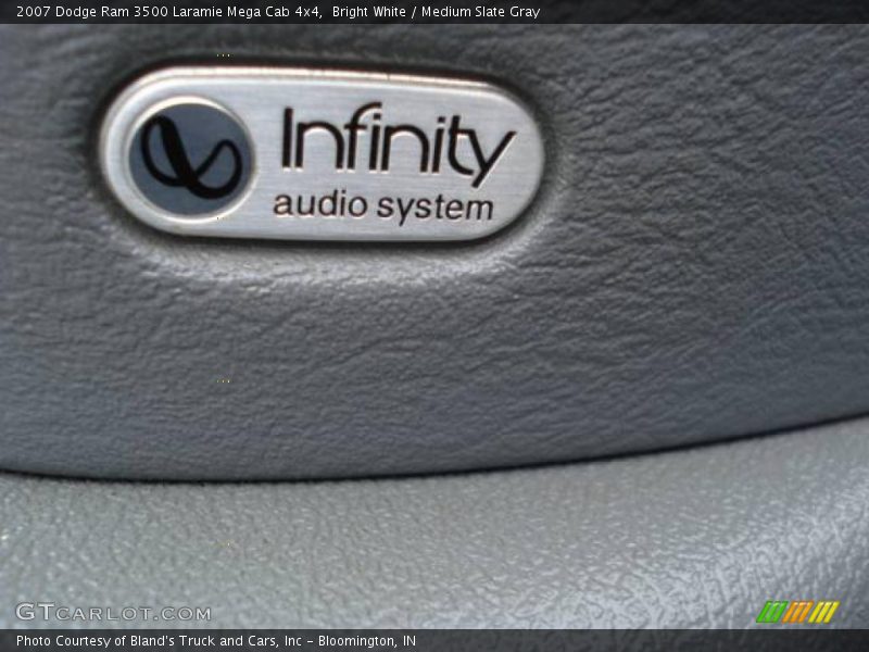 Bright White / Medium Slate Gray 2007 Dodge Ram 3500 Laramie Mega Cab 4x4