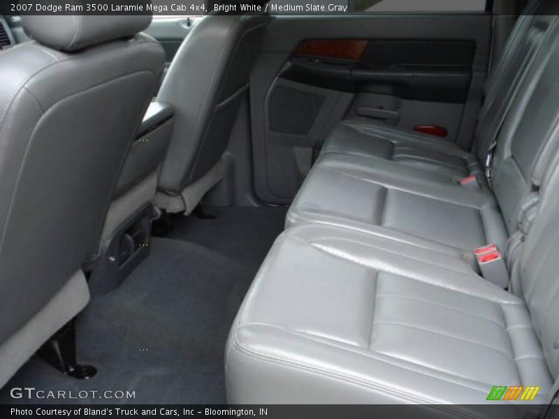 Bright White / Medium Slate Gray 2007 Dodge Ram 3500 Laramie Mega Cab 4x4
