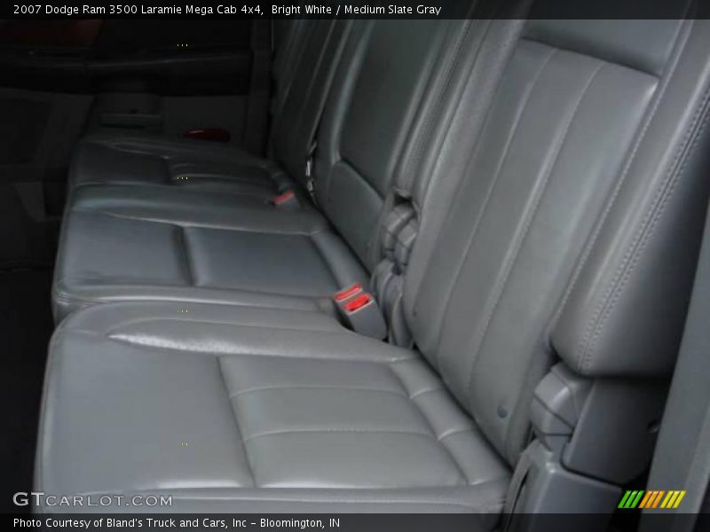 Bright White / Medium Slate Gray 2007 Dodge Ram 3500 Laramie Mega Cab 4x4