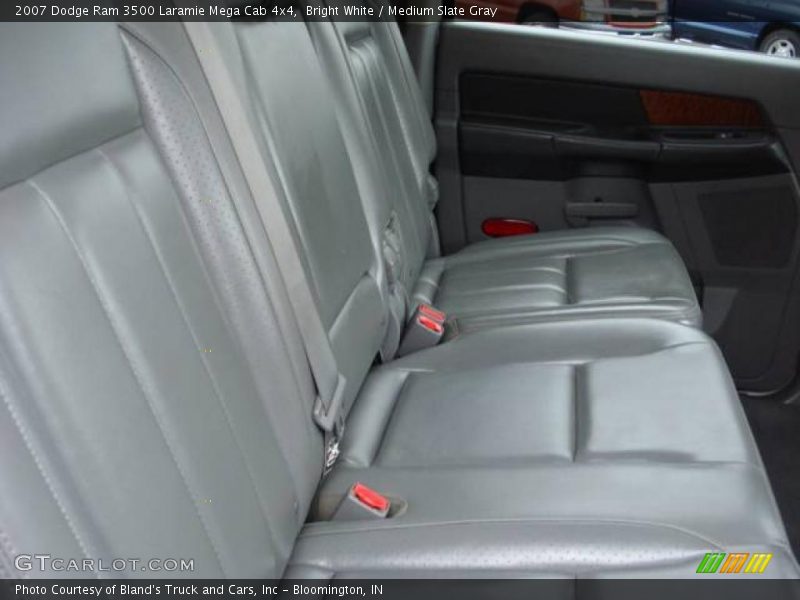 Bright White / Medium Slate Gray 2007 Dodge Ram 3500 Laramie Mega Cab 4x4