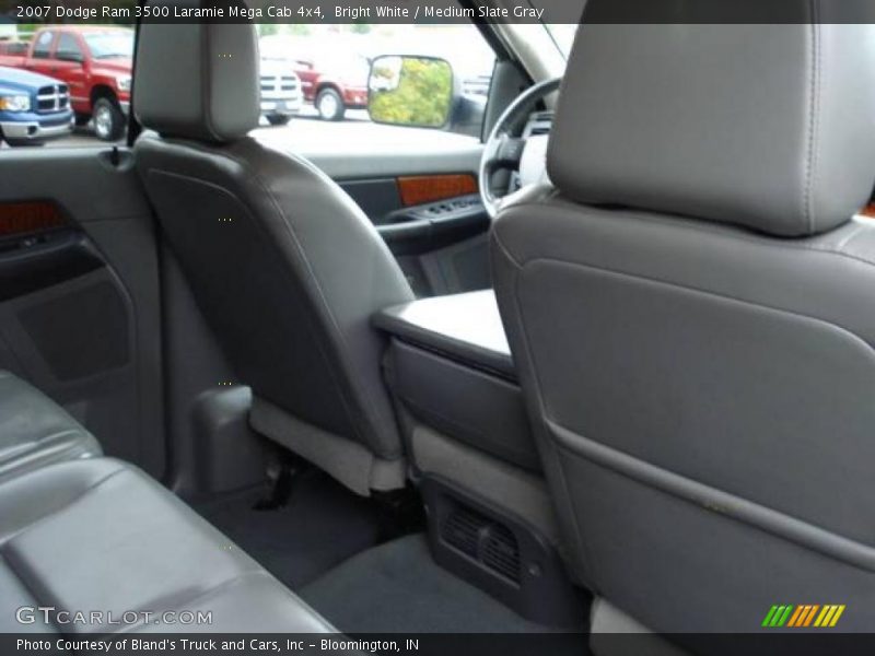 Bright White / Medium Slate Gray 2007 Dodge Ram 3500 Laramie Mega Cab 4x4