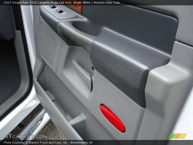 Bright White / Medium Slate Gray 2007 Dodge Ram 3500 Laramie Mega Cab 4x4