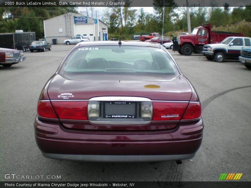 Dark Garnet Red Metallic / Graphite 2005 Buick LeSabre Limited