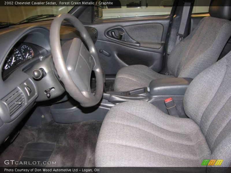 Forest Green Metallic / Graphite 2002 Chevrolet Cavalier Sedan