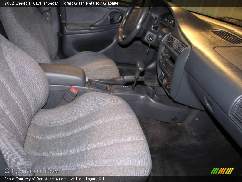 Forest Green Metallic / Graphite 2002 Chevrolet Cavalier Sedan