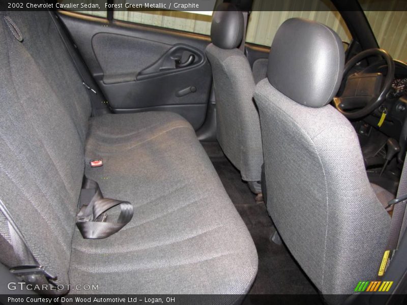 Forest Green Metallic / Graphite 2002 Chevrolet Cavalier Sedan