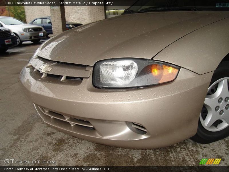 Sandrift Metallic / Graphite Gray 2003 Chevrolet Cavalier Sedan