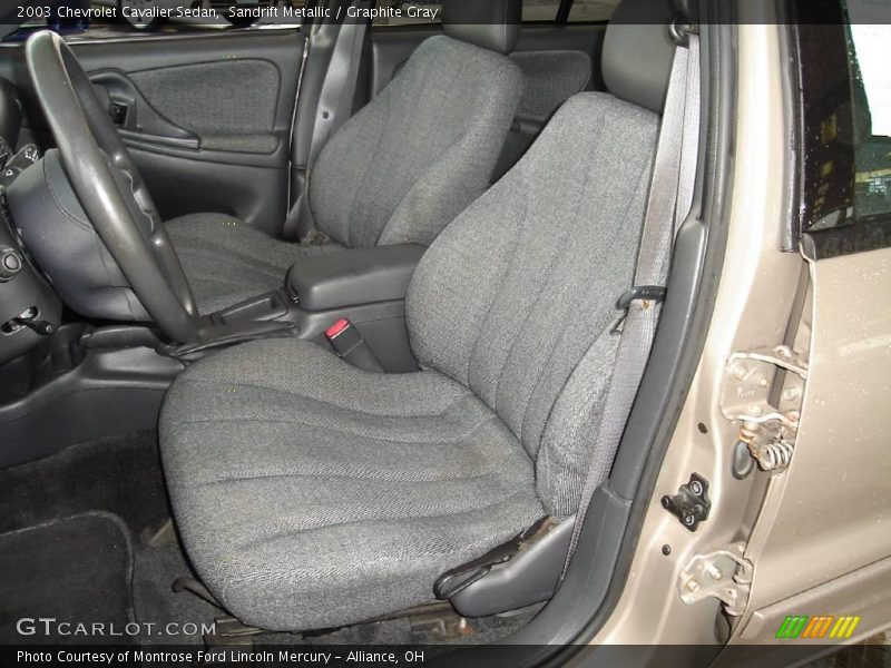 Sandrift Metallic / Graphite Gray 2003 Chevrolet Cavalier Sedan