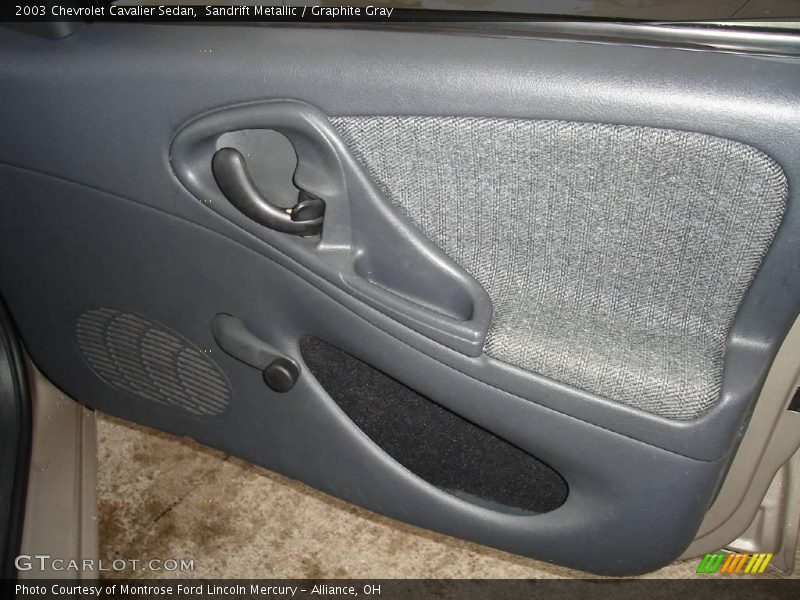Sandrift Metallic / Graphite Gray 2003 Chevrolet Cavalier Sedan