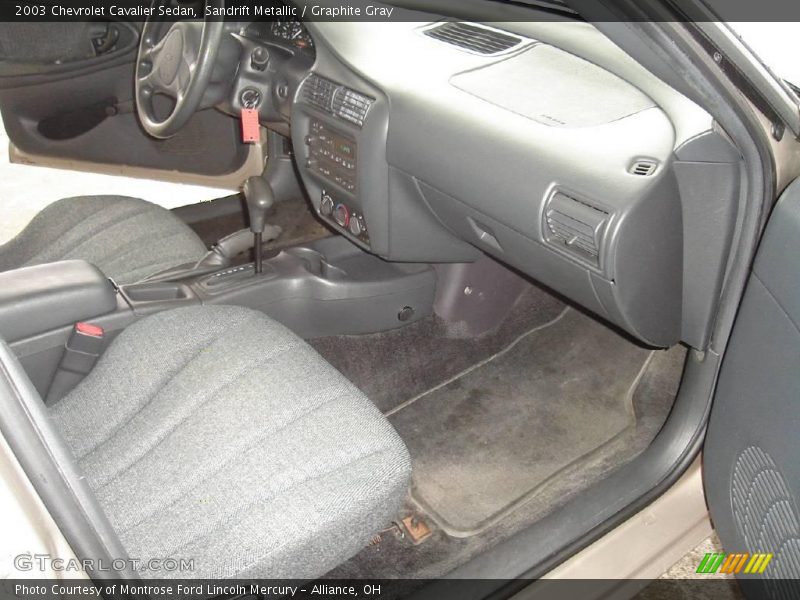 Sandrift Metallic / Graphite Gray 2003 Chevrolet Cavalier Sedan