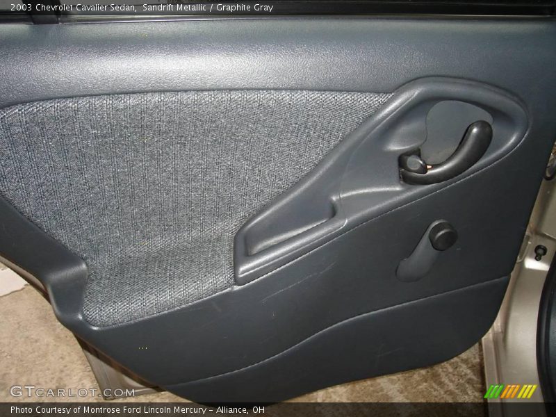 Sandrift Metallic / Graphite Gray 2003 Chevrolet Cavalier Sedan