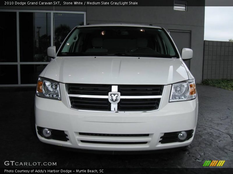 Stone White / Medium Slate Gray/Light Shale 2010 Dodge Grand Caravan SXT