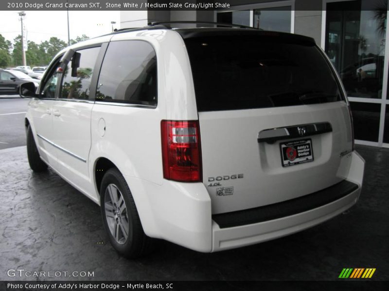 Stone White / Medium Slate Gray/Light Shale 2010 Dodge Grand Caravan SXT