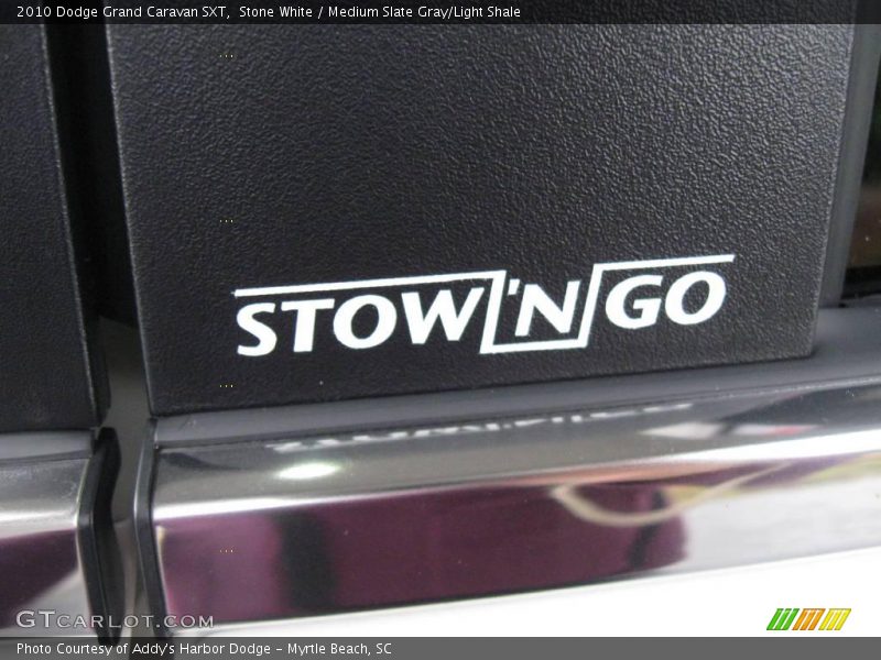 Stone White / Medium Slate Gray/Light Shale 2010 Dodge Grand Caravan SXT