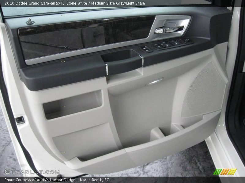 Stone White / Medium Slate Gray/Light Shale 2010 Dodge Grand Caravan SXT