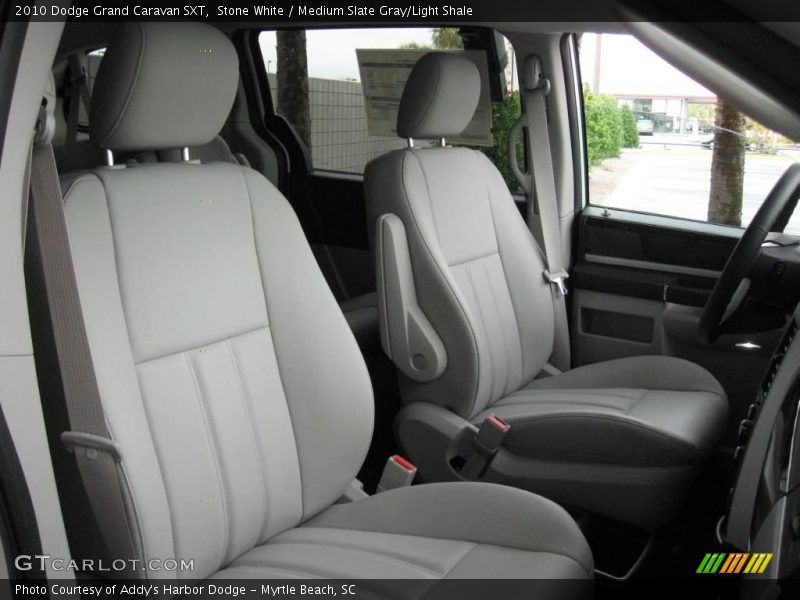 Stone White / Medium Slate Gray/Light Shale 2010 Dodge Grand Caravan SXT
