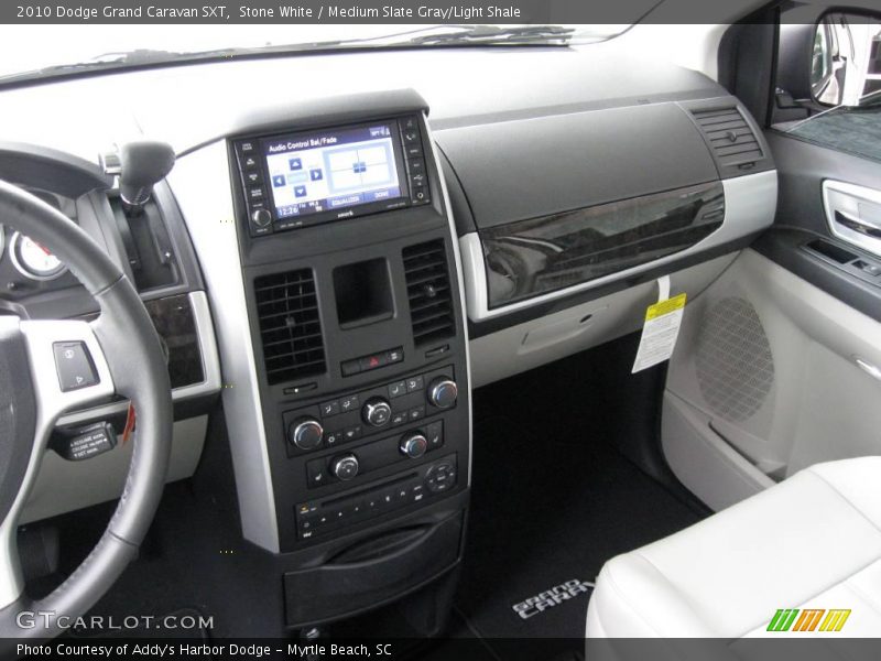 Stone White / Medium Slate Gray/Light Shale 2010 Dodge Grand Caravan SXT