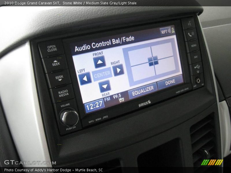 Stone White / Medium Slate Gray/Light Shale 2010 Dodge Grand Caravan SXT