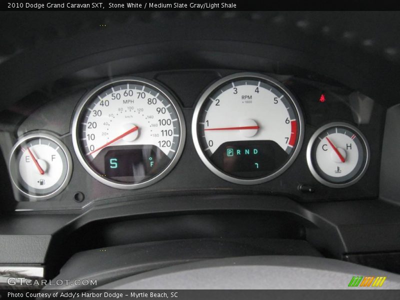 Stone White / Medium Slate Gray/Light Shale 2010 Dodge Grand Caravan SXT