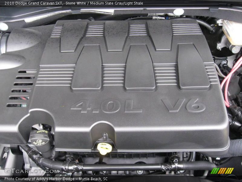 Stone White / Medium Slate Gray/Light Shale 2010 Dodge Grand Caravan SXT