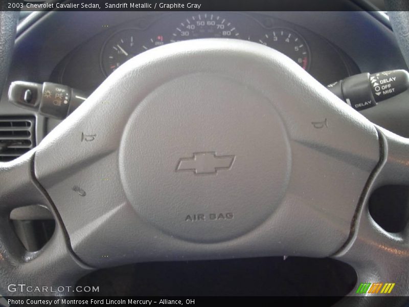Sandrift Metallic / Graphite Gray 2003 Chevrolet Cavalier Sedan