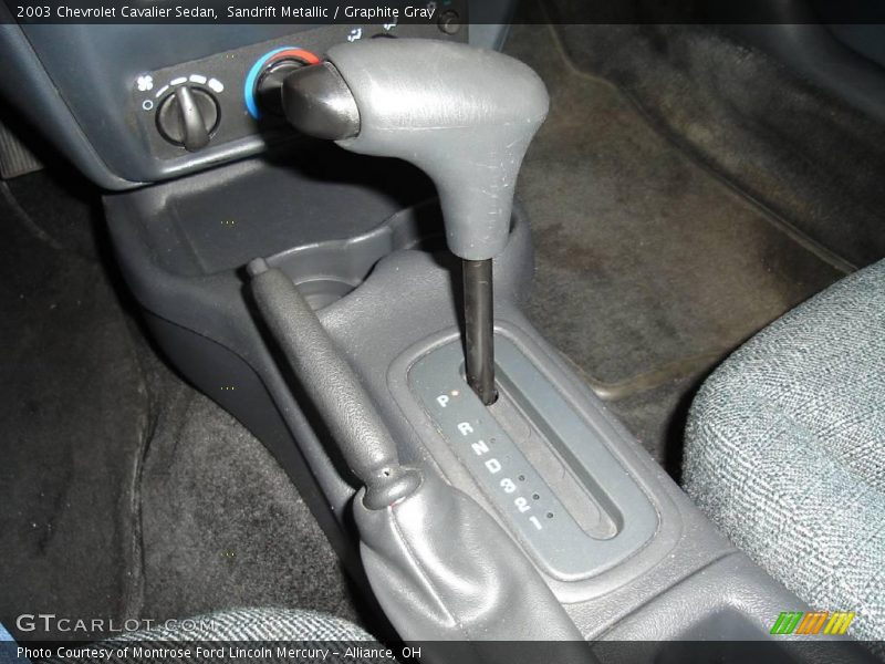 Sandrift Metallic / Graphite Gray 2003 Chevrolet Cavalier Sedan