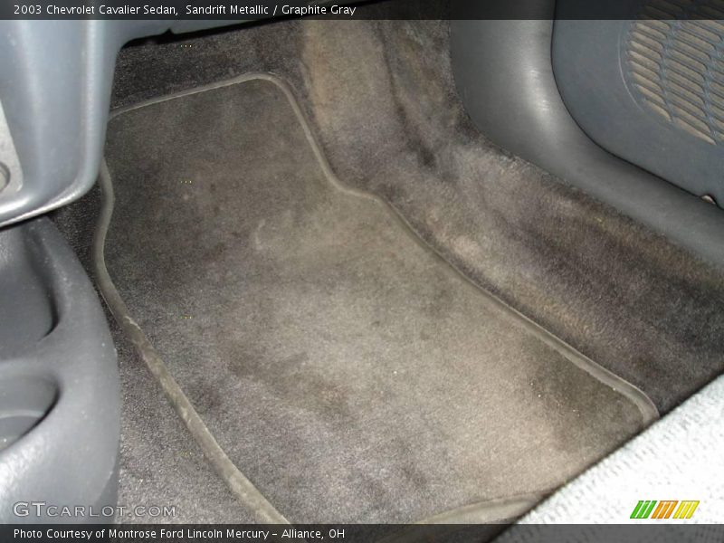 Sandrift Metallic / Graphite Gray 2003 Chevrolet Cavalier Sedan