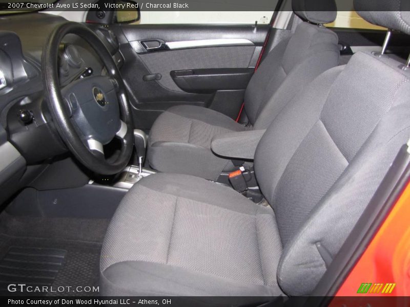 Victory Red / Charcoal Black 2007 Chevrolet Aveo LS Sedan