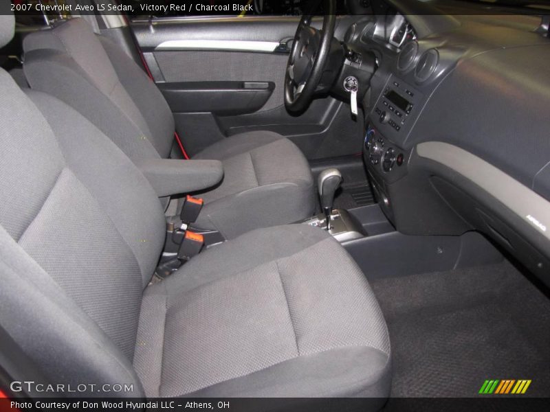 Victory Red / Charcoal Black 2007 Chevrolet Aveo LS Sedan