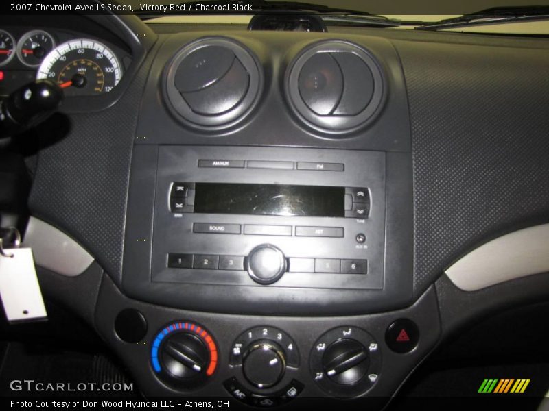 Victory Red / Charcoal Black 2007 Chevrolet Aveo LS Sedan