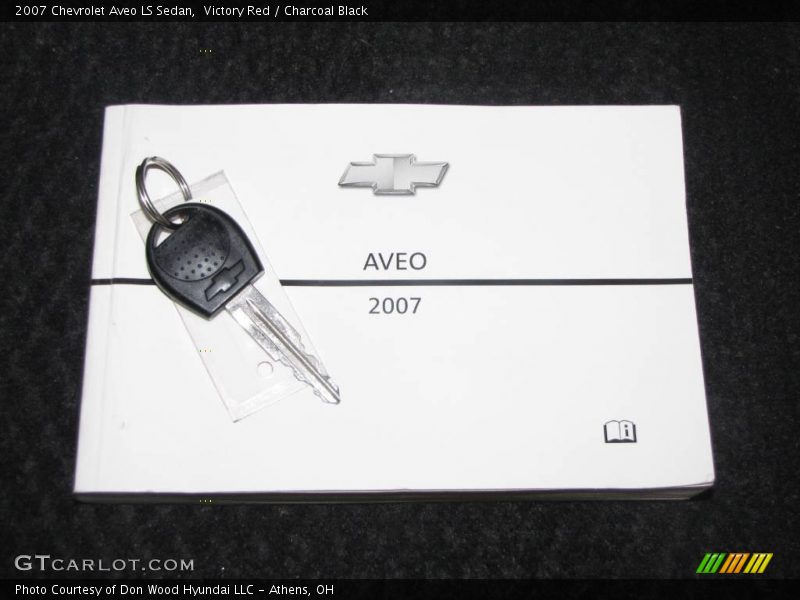 Victory Red / Charcoal Black 2007 Chevrolet Aveo LS Sedan